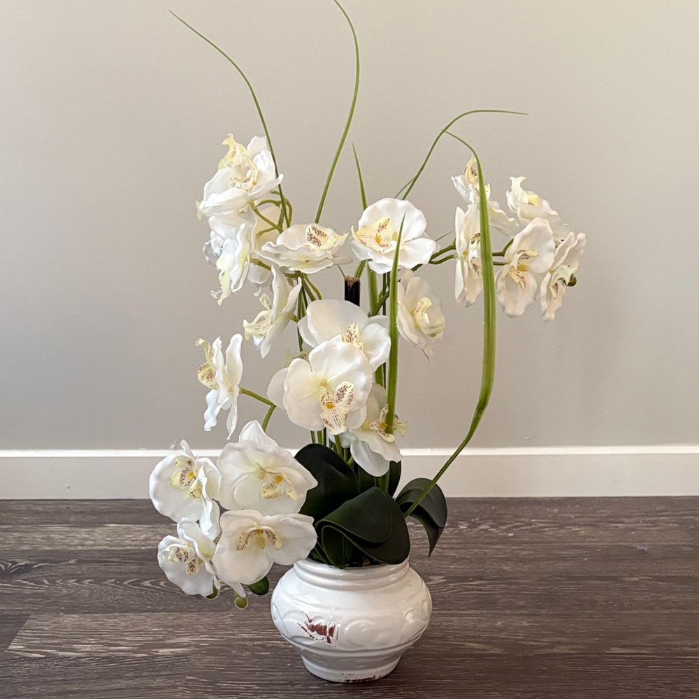 Fake orchid plant